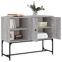 Dressoir 100x40x79,5 cm bewerkt hout grijs sonoma eikenkleurig - thumbnail