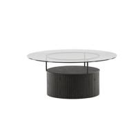 Nohr Ronde Salontafel 'Jilliam' Glas, 90cm - thumbnail