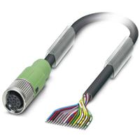 Phoenix Contact 1430776 Sensor/actuator connector, geassembleerd M12 Aantal polen (sensoren): 17 Bus, recht 1.50 m 1 stuk(s) - thumbnail