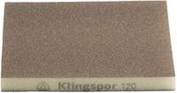 Klingspor 125282 SW 501 schuursponzen, korund korrel 220 96 x 123 x 12,5 mm 100 stuk(s) - thumbnail