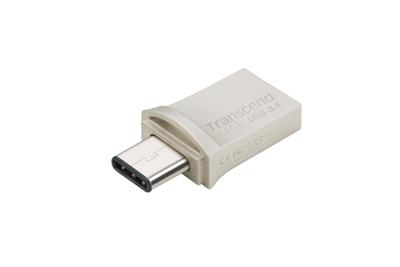 Transcend JetFlash® 890 USB-stick smartphone/tablet Zilver 64 GB USB-A 3.2 Gen 2, USB-C Transcend JetFlash® 890 USB-stick smartphone/tablet Zilver 64 GB USB-A 3.2 Gen 2, USB-C