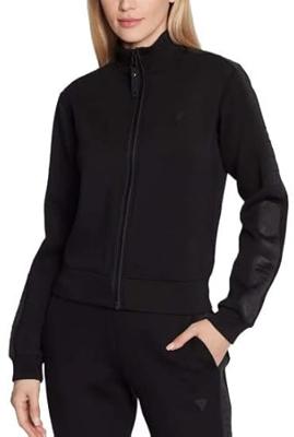 Guess New Allie Scuba Full Zip Trainingspak Dames Zwart - Maat L - Kleur: Zwart | Soccerfanshop