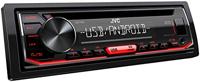 Jvc Kd-T402 Cd-Autoradio Met Rds (High-Performance Tuner, Usb, Aux-Ingang, Android Music Control, Bass Boost, 4X50 Watt, Rood) Zwart - thumbnail