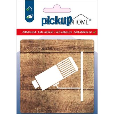 Route Acryl Camerabewaking hout Sticker Pickup - Pickup