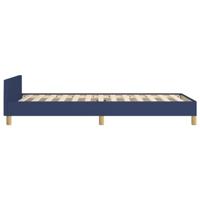 Bedframe zonder matras 90x190 cm stof blauw - thumbnail