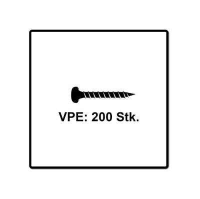 Fischer 670059 Power-Fast II Spaanplaatschroef 3 mm 25 mm T-profiel Staal Galvanisch verzinkt 200 stuk(s)