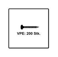 Fischer 670059 Power-Fast II Spaanplaatschroef 3 mm 25 mm T-profiel Staal Galvanisch verzinkt 200 stuk(s) - thumbnail