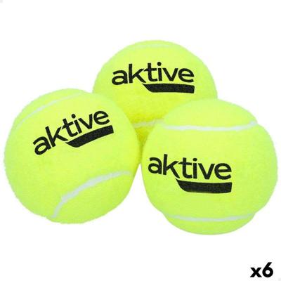 Padel Ballen Aktive 3 Onderdelen Geel 6 Stuks Padel Ballen Aktive 3 Onderdelen Geel 6 Stuks