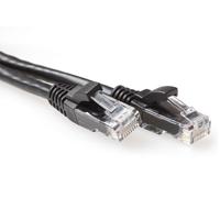 ACT IB2952 U/UTP CAT6A Patchkabel | Snagless | RJ45 Connectoren | Zwart | 25 cm - thumbnail