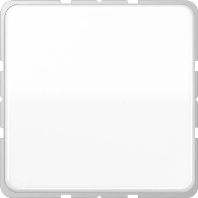 Jung CD500 1-voudige wandcontactdoos met randaarde en klapdeksel wit CD1520NBFKLWW - thumbnail