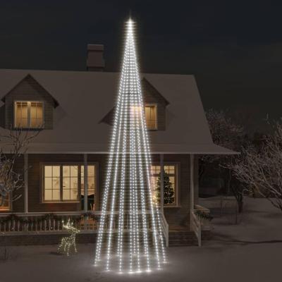 VidaXL Vlaggenmast kerstboom 1134 led's koudwit 800 cm VidaXL Vlaggenmast kerstboom 1134 led's koudwit 800 cm