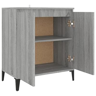 Dressoir 60x35x70 cm bewerkt hout grijs sonoma eikenkleurig Dressoir 60x35x70 cm bewerkt hout grijs sonoma eikenkleurig