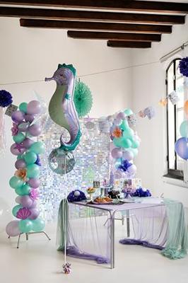 Zeemeermin Magic Vlaggenlijn Happy Birthday (6m)