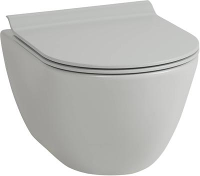 Ben Segno 2.0 hangtoilet met toiletbril compact Xtra glaze+ Free flush cement grijs