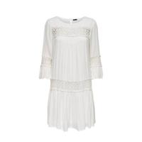 ONLY trapeze jurk ONLTYRA met kant wit - thumbnail