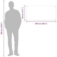 VidaXL Keuken spatscherm lichtgrijs 100 x 40 cm gehard glas - thumbnail