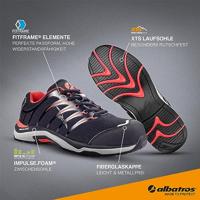 Albatros TWIST RED WNS LOW ESD HRO SRC 645210-37 Veiligheidsschoenen ESD S1P Schoenmaat (EU): 37 Zwart, Rood 1 stuk(s) - thumbnail