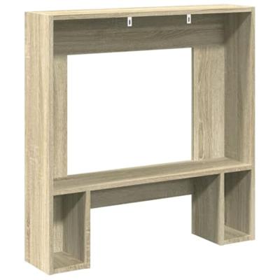 VidaXL Haardombouw 81x18x82 cm bewerkt hout sonoma eikenkleurig VidaXL Haardombouw 81x18x82 cm bewerkt hout sonoma eikenkleurig