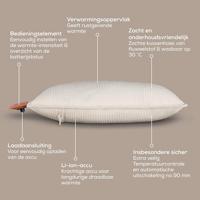 Beurer HK 77 Heaty cashmere-creme Elektrisch kussen Cream - thumbnail