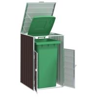 VidaXL Containerberging voor 1 container 72x81x115 cm staal bruin - thumbnail