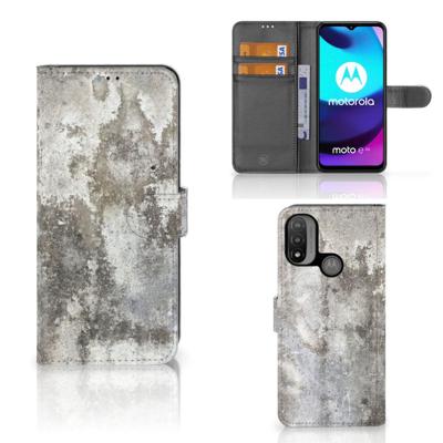 Motorola Moto E20 | E30 | E40 | Bookcase | Beton Print