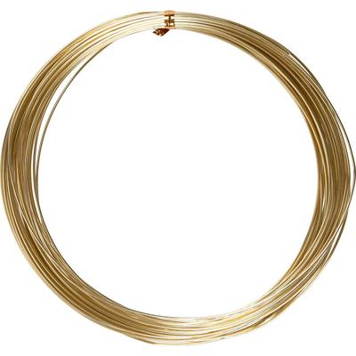 Creativ Company Alu draad, rond, dikte 1 mm, goud, 16 m/ 1 rol
