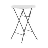 Opvouwbare statafel - Ø 800 x 1.100 mm - Royal Catering - 100 kg - binnen / buiten - Wit - thumbnail