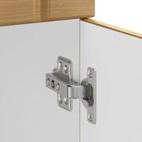 Keuken onderkast Lucca bewerkt hout artisanaal eikenkleur - thumbnail