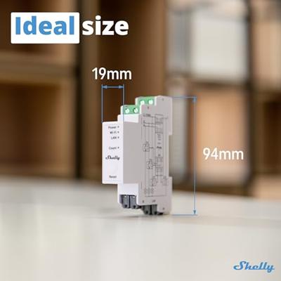 Shelly Shelly Pro 3EM 120A Elektriciteitsmeter WiFi, Bluetooth Shelly Shelly Pro 3EM 120A Elektriciteitsmeter WiFi, Bluetooth