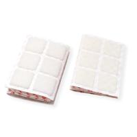 VELCRO® VEL-EC60235 Klittenband vierkanten Om vast te plakken Haak- en lusdeel (l x b) 25 mm x 25 mm Wit 24 paar - thumbnail