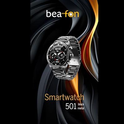 Smartwatch beafon WATCH 501 1,43" Staal Mat zwart