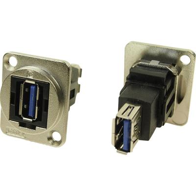 Cliff CP30205NM CP30205NM XLR-adapter USB-A-bus 3.0 naar USB-A-bus 3.0 Adapter, inbouw 1 stuk(s)