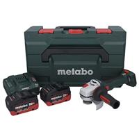 Metabo Accu-haakse slijper | 125 mm | WB 18 LT BL 11-125 quick | 18V 2X8AH LIHD | lader asc 145 | metabox 165 L 613054810 - thumbnail