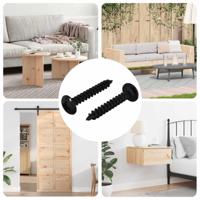 Zelftappende Nagel 2 pcs Zwart 4 x 25 mm Staal - thumbnail