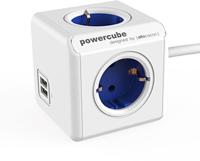 Allocacoc Powercube Extended USB 1.5m Blauw - thumbnail