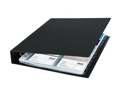 Sigel SI-VZ301 Visitekaartmap A4 Zwart Voor 400 Visitekaarten Tot 90x58mm - thumbnail