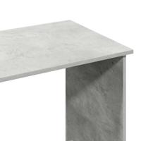 Bureau 102x50x75 cm bewerkt hout betongrijs - thumbnail