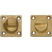 WC-sluiting 8mm vierkant 38x38x5mm messing getrommeld - thumbnail