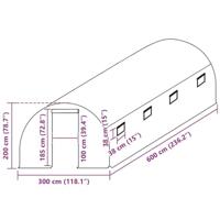 Kashoes vervangend (18 m) 300x600x200 cm groen - thumbnail