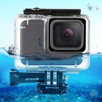PULUZ voor GoPro HERO7 zilver /7 wit 45 m onderwater waterdichte behuizing duiken beschermhoes met gesp Basic Mount & schroef - thumbnail