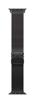 Apple Watch Band - Milanees bandje - 49 mm - Zwart - Large