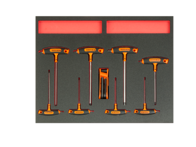 Bahco Foaminlay Fit&Go 3/3 met T-greepschroevendraaiers en inbussleutels - 19-delig - FF1A1004