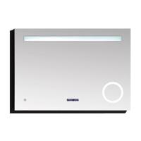 Badkamerspiegel Best Design Linet LED Verlichting 120x70 cm met Klok en Vergroting - thumbnail