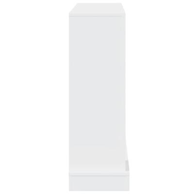 Haardombouw 100x30x87,5 cm bewerkt hout wit