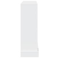 Haardombouw 100x30x87,5 cm bewerkt hout wit - thumbnail