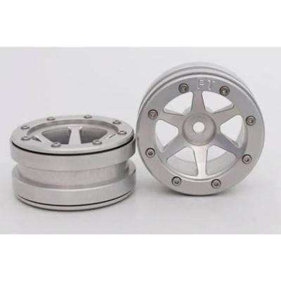 Metsafil Beadlock Wheels PT-Slingshot Zilver / Zilver 1.9 (2st) Metsafil Beadlock Wheels PT-Slingshot Zilver / Zilver 1.9 (2st)