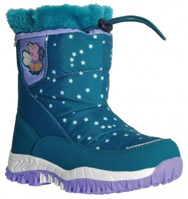 snowboots Peppa Pig junior nylon turquoise paars mt 21