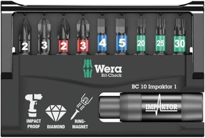 Wera Bit-Check 10 Impaktor 1 SB, 10 -delig - 1 stuk(s) - 05073980001 - thumbnail