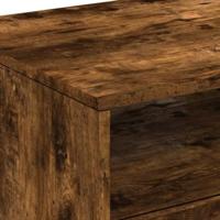Salontafel met LED-verlichting 90x49x40 cm gerookt eikenkleurig - thumbnail