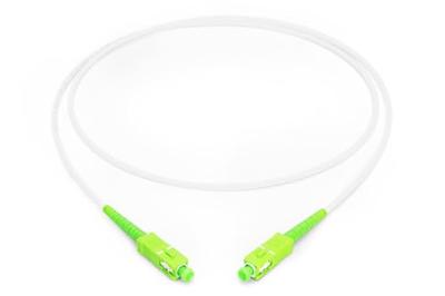 Digitus DK-2922A-05-SCA-SX Glasvezel Optische vezel, Glasvezel Aansluitkabel 500 cm Wit, Groen, Limoengroen, Lime Green [1x SC APC-stekker - 1x SC APC-stekker]